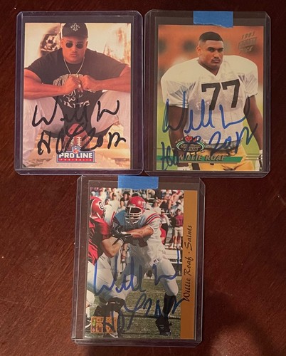 Lot autographed willie - of, (3)